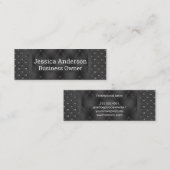 Zwart opgevuld | Luxemburg Mini Visitekaartje (Voorkant / Achterkant)