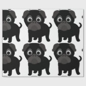 Zwart oppakpapier cadeaupapier (Vlak)