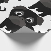 Zwart oppakpapier cadeaupapier (Hoek)