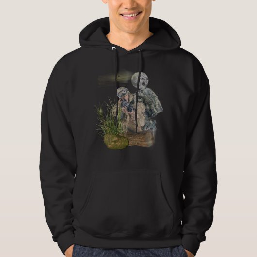 zwart ops-soldaat hoodie (Voorkant)