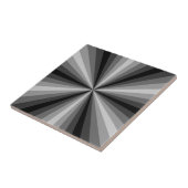 Zwart optisch lichtsignaal tegeltje (Zijkant)