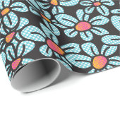 Zwart opvulpapier voor Pop met ventilator Cadeaupapier (Rol Hoek)