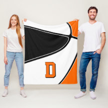 zwart oranje basketbalteam kleuren jongens meisjes