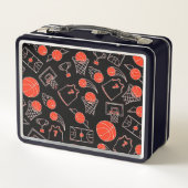 Zwart-Oranje Basketbalthema (Achterkant)