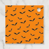 Zwart-Oranje Boos & Booze Halloween Bedankjes Labels (Achterkant)