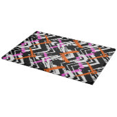 Zwart, Oranje en roze hand getekend pijlpatroon Snijplank (Hoek)