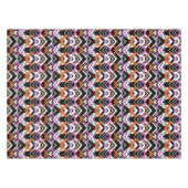 Zwart, Oranje en roze hand getekend pijlpatroon Tafelkleed (Voorkant (Horizontaal))