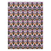 Zwart, Oranje en roze hand getekend pijlpatroon Tafelkleed (Voorkant)