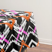 Zwart, Oranje en roze hand getekend pijlpatroon Tafelkleed (Voorbeeld)