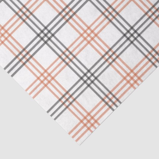 Zwart & Oranje gestreept weefselpapier Tissuepapier (Detail)