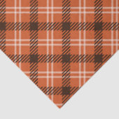 Zwart & Oranje Gingham Tissue Papier (Detail)