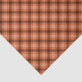 Zwart & Oranje Gingham Tissuepapier (Detail)
