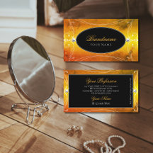 Zwart Oranje  mousserende diamant