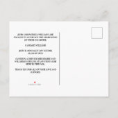 Zwart Oranje Recht School Afstuderen Foto Aankondigingskaart (Achterkant)