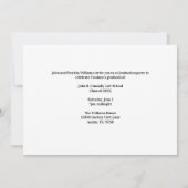 Zwart Oranje Recht School Foto Afstudeerfeest Kaart (Achterkant)