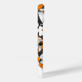 Zwart oranje volleybal, monogrammen meisjes Case-Mate iPhone case (Achterkant / Rechts)