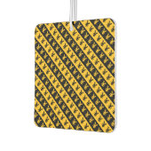 Zwart-Oranje Yen-teken ( ¥) Gestreepte patroon Luchtverfrisser (Links)