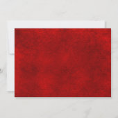 Zwart  Ornament, Rood Fluweel Sla de datum op Save The Date (Achterkant)