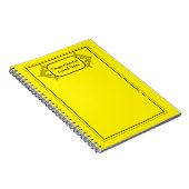 Zwart ornamental Framed Notitieboek (Rechterzijde)
