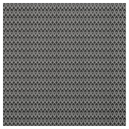 Zwart ovalen herhalen stof (Swatch)