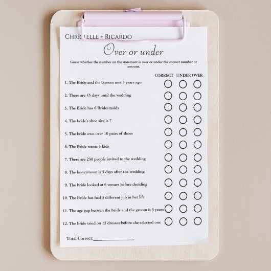 Zwart Over of onder vrijgezellenfeest spel Aankondiging