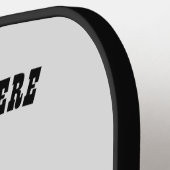 Zwart paard Aangepaste tekst Pickleball Paddle (Links Detail)