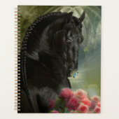 Zwart Paard Friese Paard - Kalender, Planner (Voorkant)