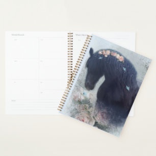 Zwart Paard Friese Paard - Kalender, Planner