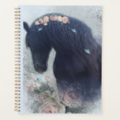 Zwart Paard Friese Paard - Kalender, Planner (Voorkant)