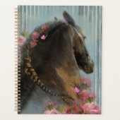 Zwart Paard Friese Paard - Kalender, Planner (Voorkant)