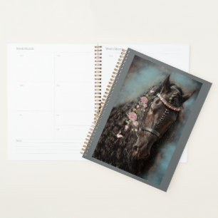 Zwart Paard Friese Paard - Kalender, Planner