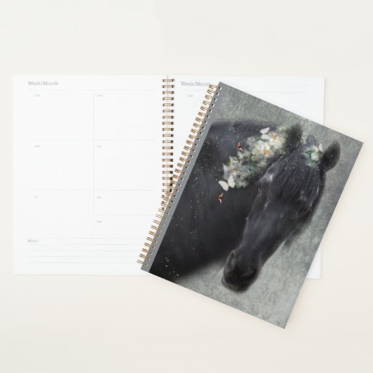 Zwart Paard Friese Paard - Kalender, Planner (Display)