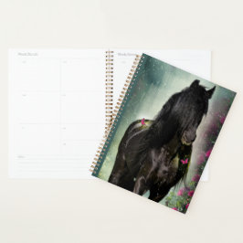 Zwart Paard Friese Paard - Kalender, Planner