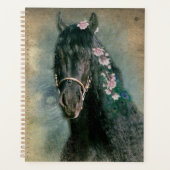 Zwart Paard Friese Paard - Kalender, Planner (Voorkant)