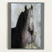 Zwart Paard Friese Paard - Kalender, Planner (Voorkant)