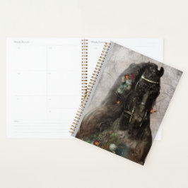 Zwart Paard Friese Paard - Kalender, Planner