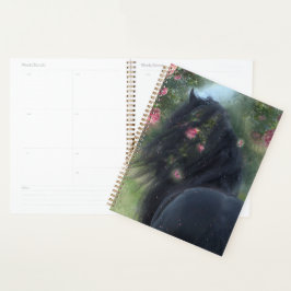 Zwart Paard Friese Paard - Kalender, Planner