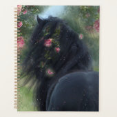 Zwart Paard Friese Paard - Kalender, Planner (Voorkant)