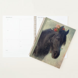 Zwart Paard Friese Paard - Kalender, Planner