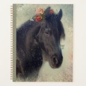 Zwart Paard Friese Paard - Kalender, Planner (Voorkant)