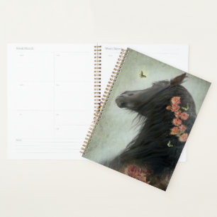 Zwart Paard Friese Paard - Kalender, Planner