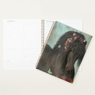 Zwart Paard Friese Paard - Kalender, Planner