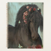Zwart Paard Friese Paard - Kalender, Planner (Voorkant)