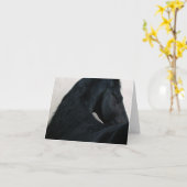 Zwart Paard - Friesian Kaart van de Nota (Gele Bloem)