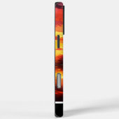 Zwart paard loopt bij zonsondergang Case-Mate iPhone case (Achterkant / Rechts)