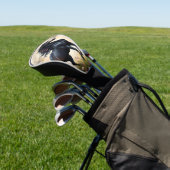 Zwart Paard Maan Bloemveld, Golfheadcover (Insitu)