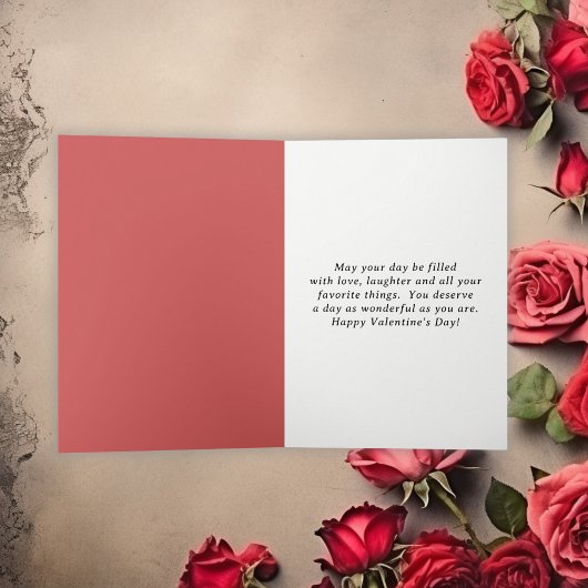 Zwart paard met hart en Valentijnsdag Feestdagen Kaart