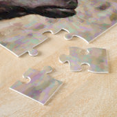 Zwart Paard Profiel Medium Puzzel Legpuzzel (Zijkant)