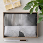 Zwart Paard Waterverf Decoupage Tissue Papier (Geschenk)