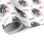 Zwart Paard Wedding Wrapping Paper Cadeaupapier<br><div class="desc">Zwart paard bruiloft inpakpapier. Papierkleur is wit. Verkrijgbaar in meerdere kleuren,  maten en twee afwerkingen. www.hotpocketgraphics.com</div>